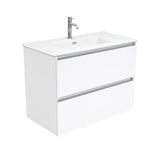 Fienza Joli Quest Wall Hung Vanity (1 Taphole) 900mm Matte White JOLM90Q