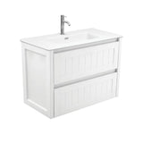 Fienza Joli Hampton Wall Hung Vanity (1 Taphole) 900mm Matte White JOLM90T