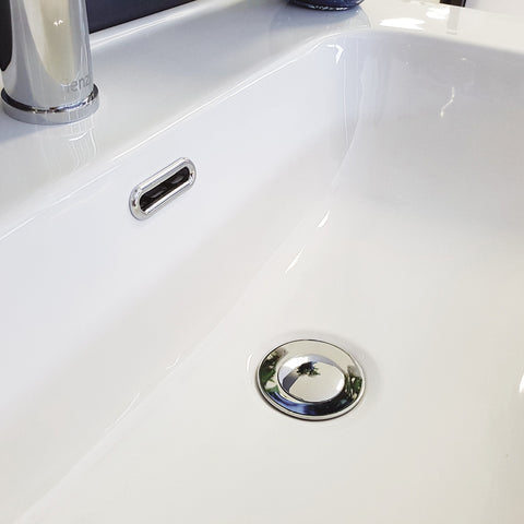 Fienza Joli Ceramic Vanity Bench Top 750mm (3 Taphole) Gloss White JOL75-3