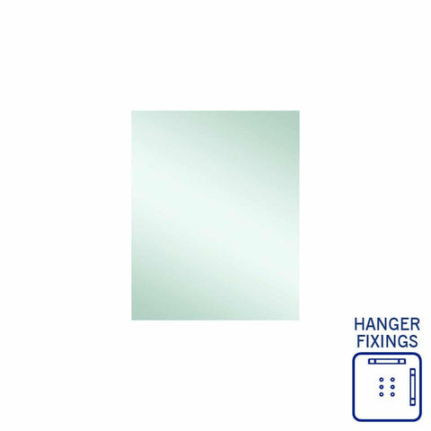 Thermogroup Jackson Rectangle Polished Edge Mirror - 600x750mm with Hangers JS6075HN
