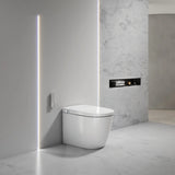 Johnson Suisse Avanzo Smart Toilet Suite Wall Faced Rimless White JSTA400