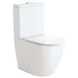 Fienza Koko Tornado Back to Wall Toilet Suite Slim Seat (P Trap) Gloss White K002P-2