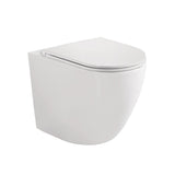 Fienza Koko Tornado Wall Faced Toilet Suite Slim Seat (S Trap) Viega V-01 Cistern (No Button) Gloss White K002376A-V1-2