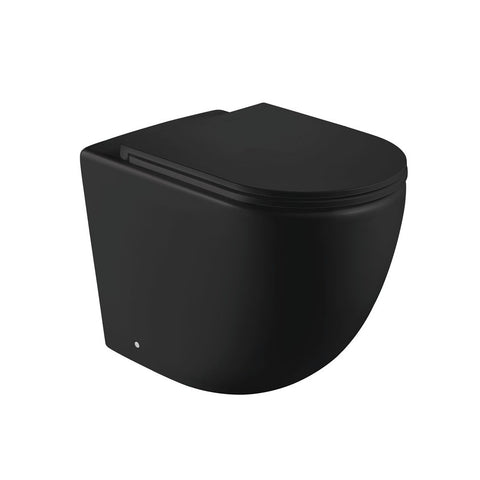 Fienza Koko Wall Faced Toilet Pan Only Matte Black K002376MB-PAN