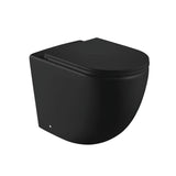 Fienza Koko Wall Faced Pan+ Seat w/ R&T Cistern (S Trap) (No Button) Matte Black K002376MBA-RT