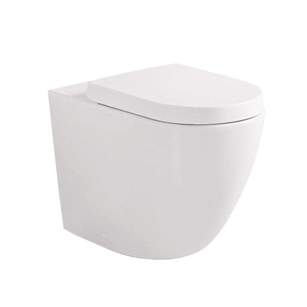 Fienza Koko Wall Faced Pan w/ Uni Seat (S Trap) Matte White K002376MWAU-PS