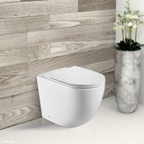 Fienza Koko Wall Faced Toilet Suite (S Trap) Viega V-03 Under Counter Cistern (No Button) Matte White K002376MWA-V3