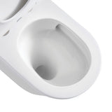 Fienza Koko Tornado Wall Faced Pan + Seat w/ Geberit Sigma In Wall Cistern (S Trap) (No Button) Gloss White K002376A-GE