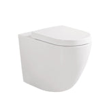 Fienza Koko Tornado Wall Faced Toilet Suite (P Trap) w/ Geberit Sigma In Wall Cistern (No Button) Gloss White K002376-GE