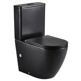 Fienza Koko Back to Wall Toilet Suite (P Trap) Matte Black K002MBP