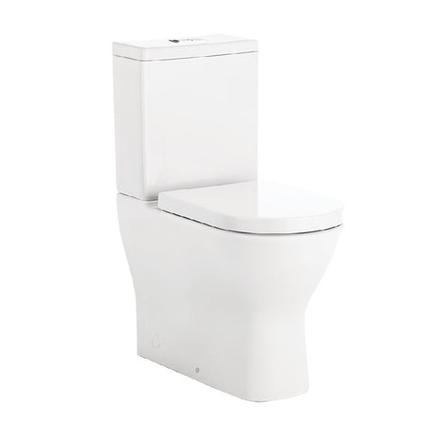 Fienza Delta Back to Wall Toilet Suite (P Trap) Gloss White K005P