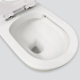 Fienza Stella Care Back to Wall Toilet Suite (P Trap) Bottom Inlet Gloss White & White Seat K006WP