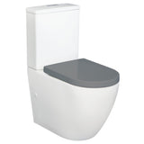 Fienza Geberit Alix Tornado S Trap Toilet Suite 90-160mm Gloss White w/ Grey Seat K011GGEA