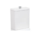 Fienza Delta Care Back to Wall Cistern w/ Chrome Flush Button Gloss White K013-C