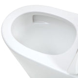 Fienza Isabella Junior Tornado Back To Wall Rimless Toilet Pan w/ Anti Vandal S Trap 160-230mm Gloss White w/ Gloss Black Seat K015GBB-2