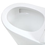 Fienza Isabella Junior Tornado Back To Wall Rimless Toilet Pan S Trap 90-160mm Gloss White w/ Gloss Black Seat K015GBA