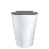 Fienza Isabella Care Wall Faced Suite S Trap Geberit Sigma Cistern No Button Gloss White w/ Grey Seat K016GA-GE
