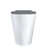 Fienza Isabella Care Wall Faced Toilet Suite (S Trap) Viega V-01 Cistern (No Button) Gloss White Grey Seat K016GA-V1