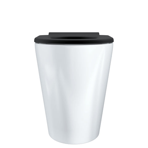 Fienza Isabella Care Wall Faced Suite S Trap Geberit Sigma Cistern No Button Gloss White w/ Matte Black Seat K016MBA-GE
