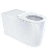 Fienza Isabella Care Wall Faced Toilet Suite (S Trap) White Seat - Geberit Sigma Cistern (No Button) - Gloss White K016WA-GE