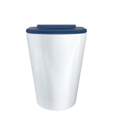 Fienza Isabella Care Wall Faced Toilet Suite (S Trap) Viega V-01 Cistern (No Button) Gloss White Blue Seat K016A-V1