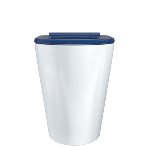 Fienza Isabella Care Wall Faced Toilet Suite (S Trap) Viega V-01 Cistern (No Button) Gloss White Blue Seat K016A-V1