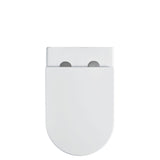 Fienza Alix Wall Faced Toilet Slim Seat (P Trap) Geberit Sigma In Wall Cistern (No Button) Gloss White K025-GE-2