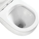 Fienza Alix Ambulant Wall Faced Toilet Suite Slim Seat (S Trap) Viega V-01 In Wall Cistern (No Button) Gloss White K025A-V1-2
