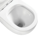 Fienza Alix Wall Faced Toilet Slim Seat (S Trap) Geberit Sigma In Wall Cistern (No Button) Gloss White K025A-GE-2