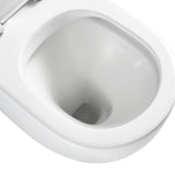 Fienza Alix Ambualant Wall Faced Toilet Suite (S Trap) Viega V-03 Under Counter Cistern (No Button) Gloss White K025A-V3