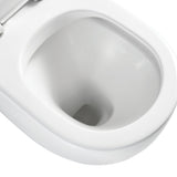 Fienza Alix Wall Faced Toilet (S Trap) Geberit Sigma In Wall Cistern (No Button) Gloss White K025A-GE