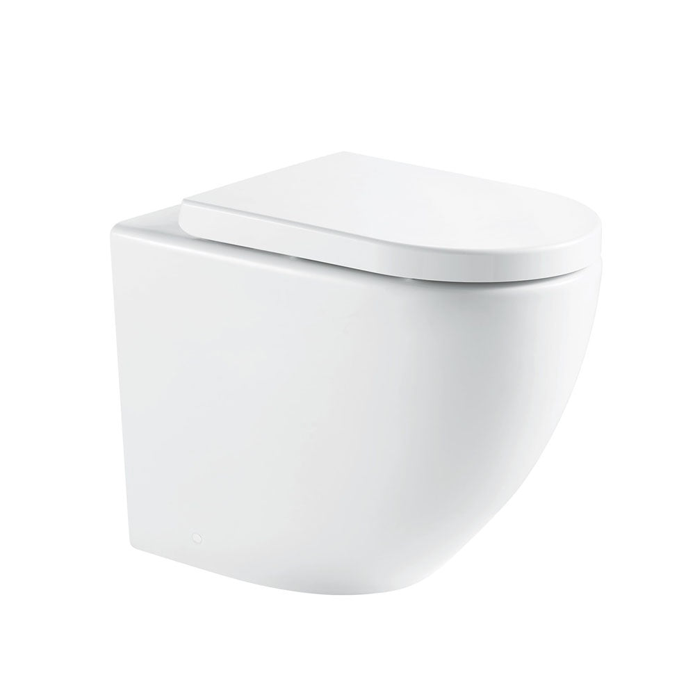 Fienza Alix Ambualant Wall Faced Toilet Suite (S Trap) Viega V-03 Under Counter Cistern (No Button) Gloss White K025A-V3