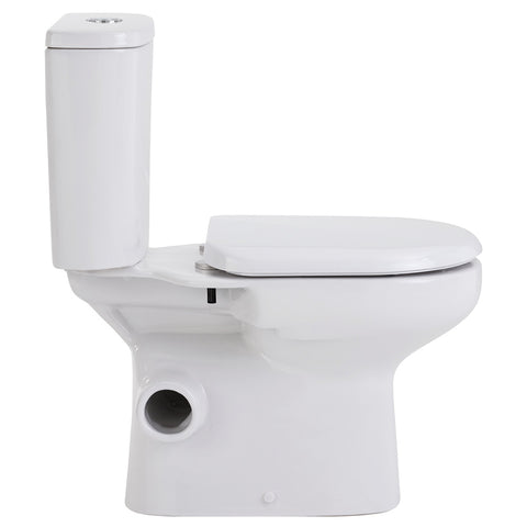 Fienza Petra Left Skew Close Coupled Toilet Suite Gloss White K026L