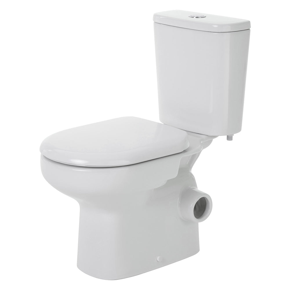 Fienza Petra Right Skew Close Coupled Toilet Suite Gloss White K026R