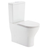 Fienza Tono Rimless Tornado Back to Wall Toilet Suite (S Trap) 160-230 Slim Seat Gloss White K028B-2