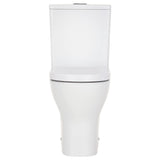 Fienza Tono Rimless Tornado Back to Wall Toilet Suite (S Trap) 90-160 Thick Seat Gloss White K028A