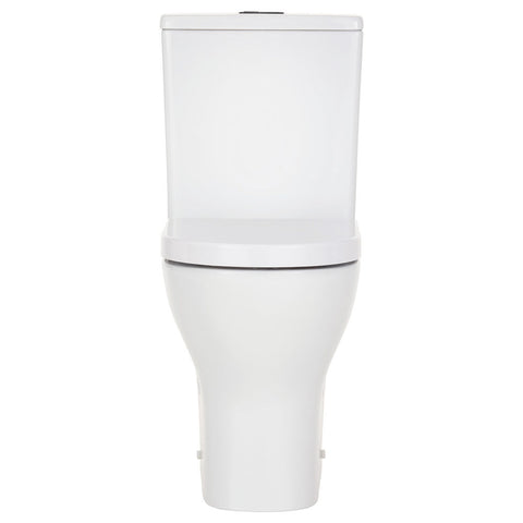 Fienza Tono Rimless Tornado Back to Wall Toilet Suite (S Trap) 90-160 Thick Seat Gloss White K028A