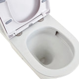 Fienza Tono Rimless Tornado Back to Wall Toilet Suite (P-Trap) Thick Seat Gloss White K028P