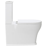 Fienza Lillian Tornado Back to Wall (S Trap) 160-230 R&T Cistern Slim Seat Gloss White K031B-2