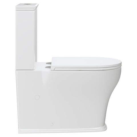 Fienza Lillian Tornado Back to Wall (S Trap) 160-230 R&T Cistern Slim Seat Gloss White K031B-2