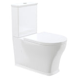 Fienza Lillian Tornado Back to Wall (S Trap) 160-230 R&T Cistern Slim Seat Gloss White K031B-2