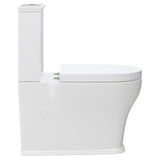 Fienza Lillian Tornado Back to Wall (S Trap) 90-160 R&T Cistern Thick Seat Gloss White K031A