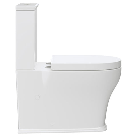 Fienza Lillian Tornado Back to Wall (S Trap) 160-230 R&T Cistern Thick Seat Gloss White K031B