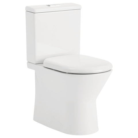 Fienza Escola Back to Wall Toilet Suite w/ Slim Seat (P Trap) Gloss White K1223P-2