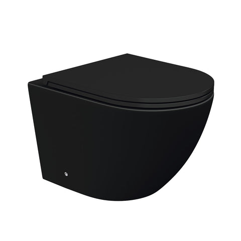 Fienza Koko Wall Hung Toilet Pan Only Matte Black K2376MB-PAN