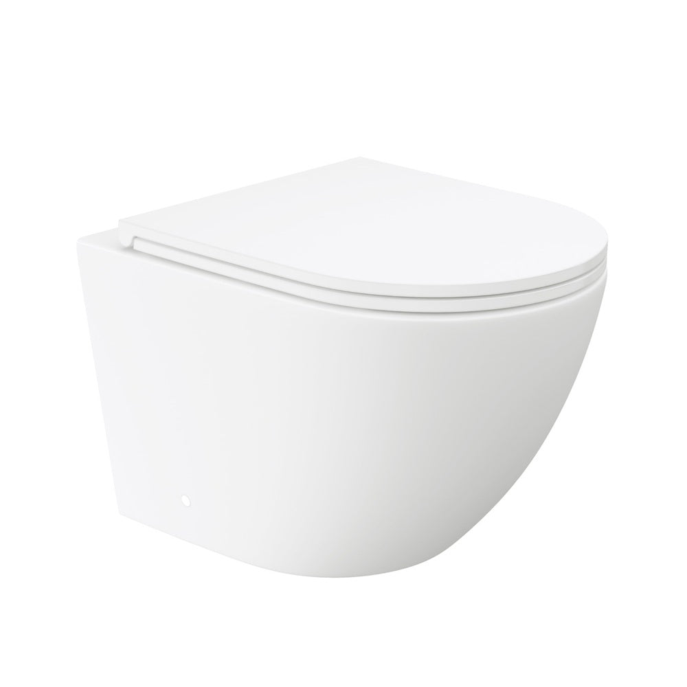 Fienza Koko Tornado Wall Hung Toilet Suite Viega V-02 In Wall Cistern (No Button) Matte White K2376MW-V2