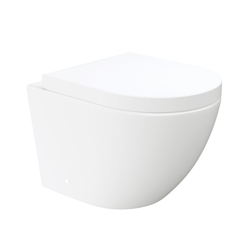 Fienza Koko Tornado Wall Hung Toilet Suite Viega V-02 In Wall Cistern (No Button) Gloss White K2376W-V2