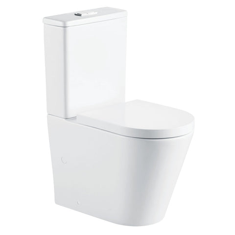 Fienza Aluca Tornado Back to Wall Toilet Suite Thick Seat (S-Trap) Gloss White 90-160 K314A