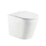 Fienza Aluca Tornado Wall Faced Toilet Suite (S Trap) Viega V-01 In Wall Cistern Slim Seat (No Button) Gloss White K315A-V1-2