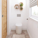 Fienza Aluca Tornado Wall Faced Toilet Suite (S Trap) Viega V-03 Under Counter Cistern Slim Seat (No Button) Gloss White K315A-V3-2